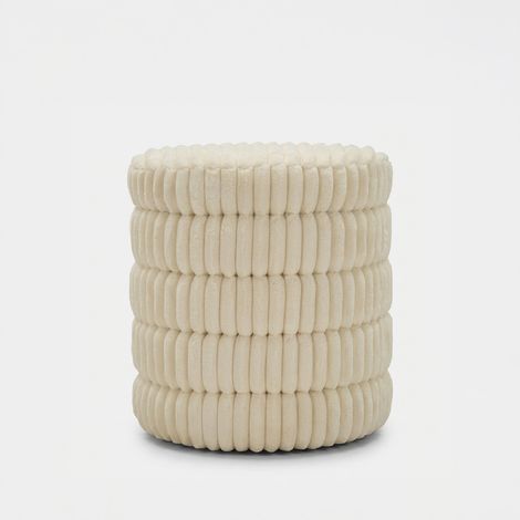 Pouf imbottito di design rotondo Goteborg Levels (1/5)