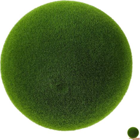 Boule de Mousse Artificielle Verte en Écume Réaliste, Décoration Naturelle pour Café ou Extérieur Style Artistique et Aspect Vivant (1/5)