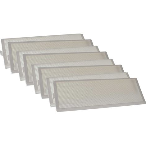 vhbw 8x Filter G4 kompatibel mit Zehnder ComfoAir E300, E350, Pro 300, E400, Q350 Lüftungsgerät - Filterset, 50 x 16 x 4 cm Weiß