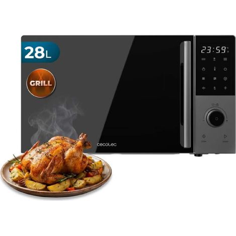 Cecotec Microondas Digital con Grill 28L Proclean 2800. 900W, Grill 1200W, Convección 2200W, 8 Programas, 5 Niveles de Potencia