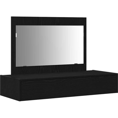 Maison Exclusive - Schminktisch mit Spiegel Schwarz 100 x 40 x 70