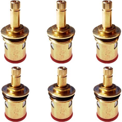 6 Pièces Cartouche De Robinet Tete A Disques Ceramique Cartouche Ceramique Mitigeur Antirouille Anti-corrosion pour Robinet Salle de Bain Cuisine Maison (40mm 47mm) (1/5)