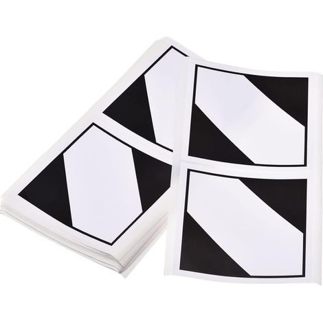 Lot de 150 autocollants transport pour cartes d'approvisionnement, blancs avec texte noir, 9,9 x cm