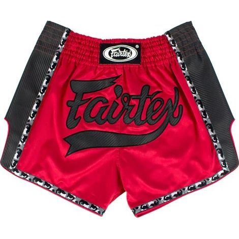 Pantalones cortos Fairtex Muay Thai BS1703 Rojo/Negro Talla M (1/5)