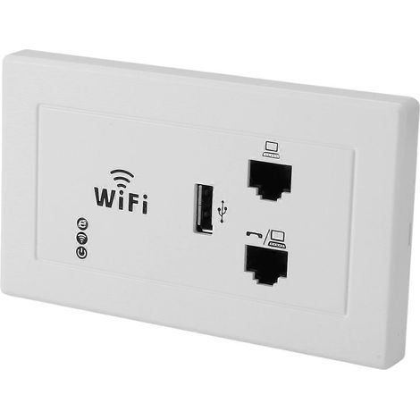Panneau mural sans fil WiFi avec prise WiFi et routeur sans fil intégré -- (1/5)
