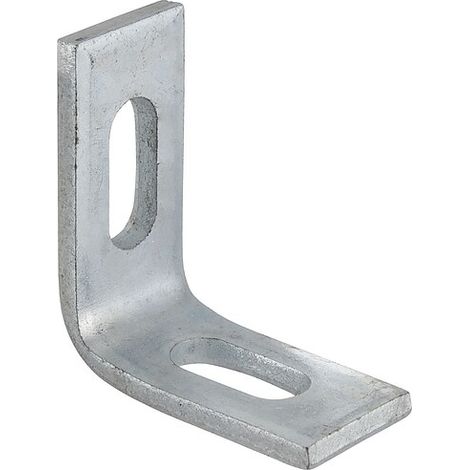 Winkel 90° verzinkt - 55 x 55 x 25 mm - mit 2 Langlöchern 10 x 25 mm - für Profil 27/18 und 28/30 (1/2)