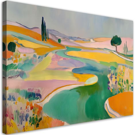 Wandbild Abstrakt farbige Landschaft Landschaft 30x20 (1/5)