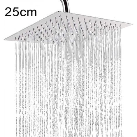 One 25x25cm ultra-thin high-pressure adjustable rain shower headIt is the ideal choice for you. (1/4)