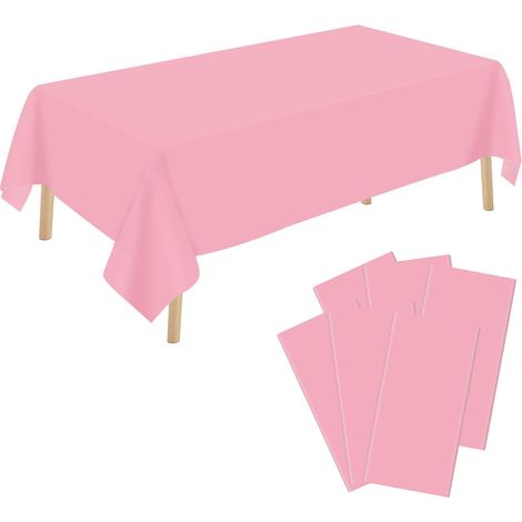 6 nappes jetables Divers accessoire de portail, 137 x 274 cm, imperméables, en plastique, pour fêtes et événements (1/5)