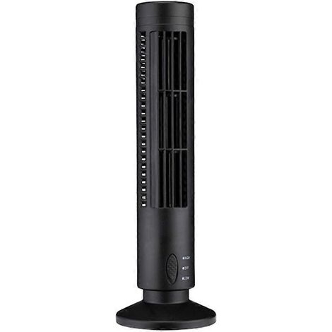 Ventilateur tour USB sans pales, mini climatiseur vertical, ventilateur sur pied sans pales noir (1/5)