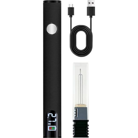 Kit de fer à souder sans fil, stylo à souder à tension réglable, outil rechargeable à chauffage rapide avec écran numérique LED (1/5)