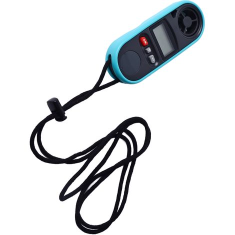 Anémomètre-thermomètre portable avec écran LCD rétroéclairé, indicateur de vitesse du vent et de température pour usage domestique et industriel (1/5)