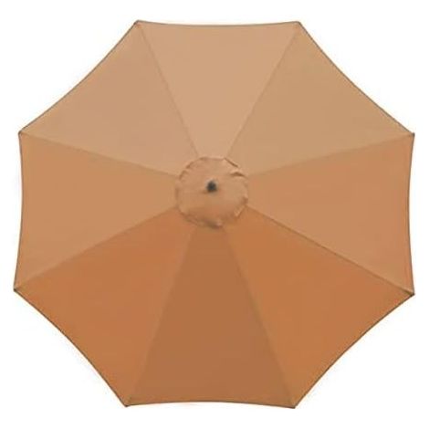 Funda de repuesto para sombrilla 8 varillas 3M Tela de repuesto resistente al agua y a los rayos UV - Caqui (1/5)