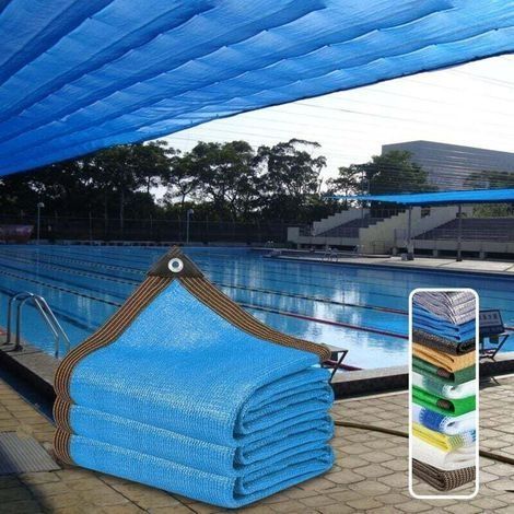 Filet D'ombrage Extérieur 3x5m Protection Solaire Piscine Pare Soleil Terrasse Brise Vue Balcon HDPE (1/4)