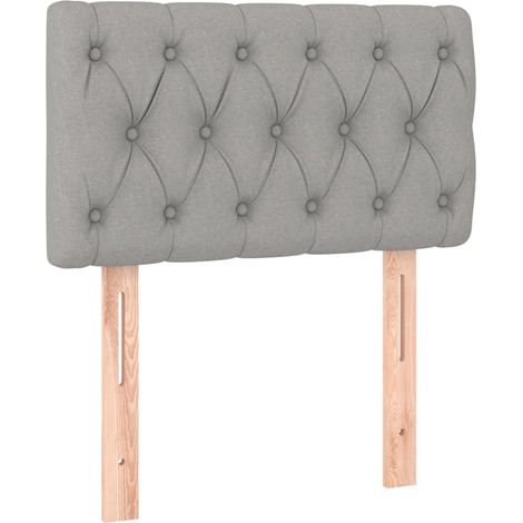 Maison Exclusive - Kopfteil Hellgrau 80x7x78/88 cm Stoff
