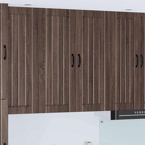 Armario de pared para cocina con puerta Lucca Marrón Roble