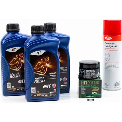 Kit Entretien Vidange pour YAMAHA XP 500 TMAX de 2001 à 2016 - ELF MOTO 4 ROAD 10w40 3L