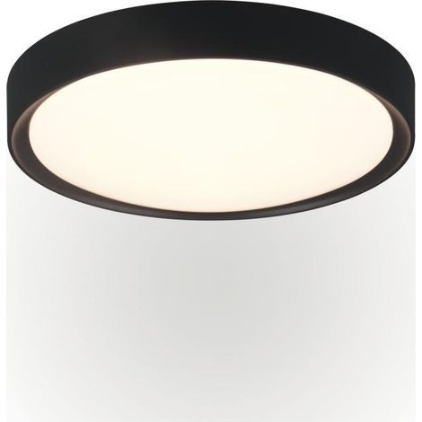 LED Deckenleuchte CLARIMO in Schwarz matt IP44 Badlampe, Ø 33cm (1/5)