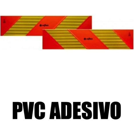 ECE 70.01 Pannelli rifrangenti per motrice kit da 2 pezzi in classe 3 PVC o alluminio Modello - PVC adesivo (1/5)