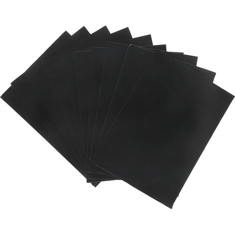 Lot de 10 présentoirs à bagues et armoires de rangement à bijoux en velours noir auto-adhésif à monter soi-même (1/5)