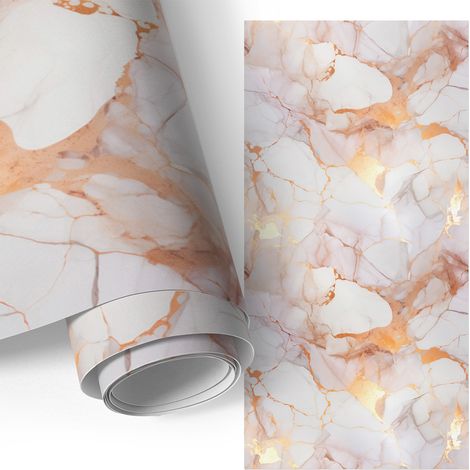 Möbelfolie - Klebefolie für Möbel - Selbstklebefolie - Dekorfolie - Küchenfronten bekleben - Marmor-Inspirationen 50x100 cm
