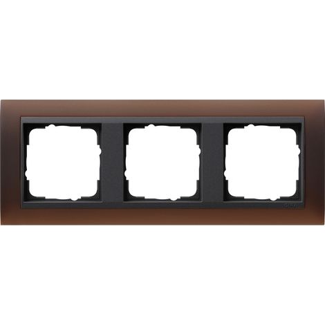 Gira Cornice di copertura 3f Interm. AN Gira Event Opaco Marrone scuro [021313], 0213 13