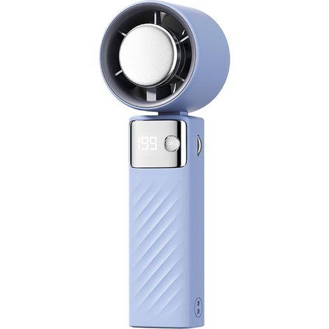 Tragbarer Ventilator,Mini-Akku-Ventilator 4000mAh,leiser Turboventilator mit einstellbaren Geschwindigkeiten (1 bis 199),Sport und Reisen (blau) (1/5)