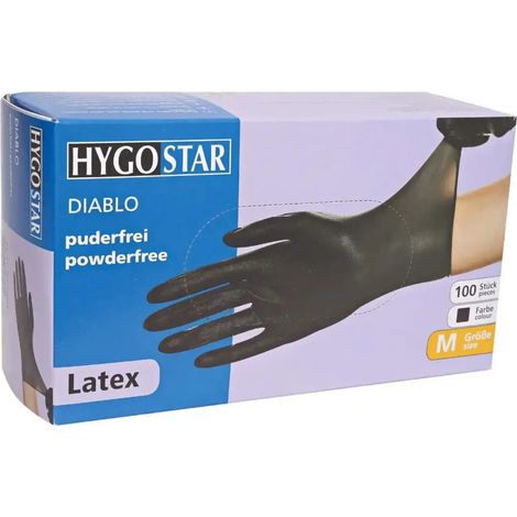 Hygostar Latex-Handschuhe "Diablo" 100 Stück (1/2)