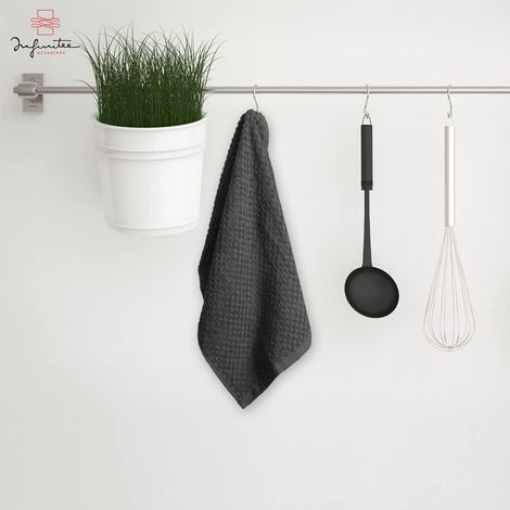 Chiffons de nettoyage en coton 100% lot de 6 38x64 cm (1/3)