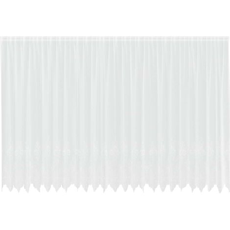 Maison Exclusive - Tenda in Pizzo con tende Bianco 220 x 600 cm Poliestere