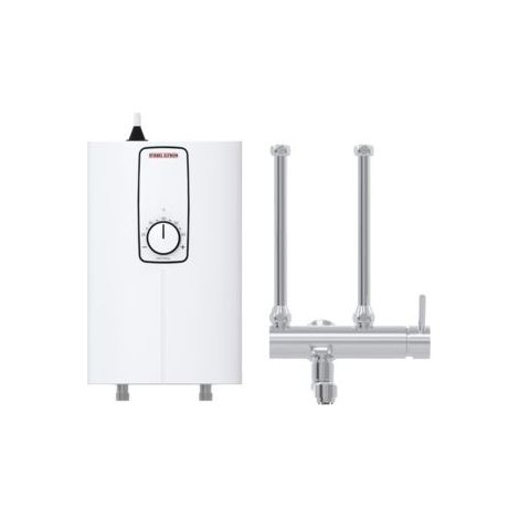 Stiebel Eltron Kompakt-Durchlauferhitzer DCE 11/13 H 11/13kW Leistung bei 400V mit MEKD, Weiß