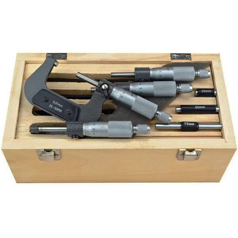 Coffret de micromètres d'extérieur - 0-100 mm