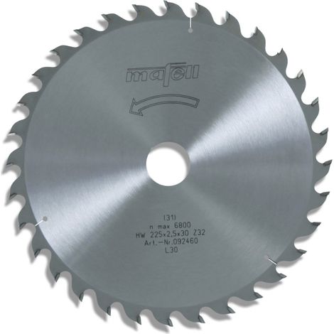 Mafell Sägeblatt HM  225 x 1,8 / 2,5 x 30 mm Z 32 WZ Erika 70 ec 092460