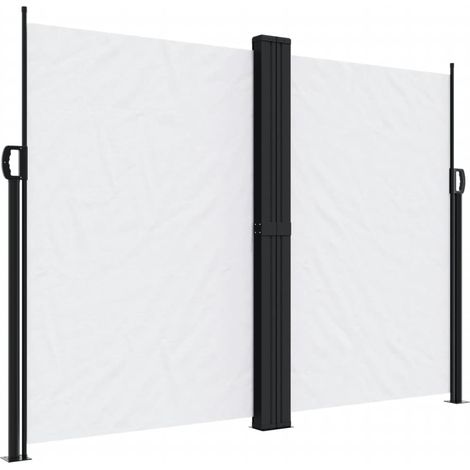 Maison Exclusive - Seitenmarkise Ausziehbar Weiß 180x600 cm