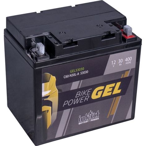 Batterie moto POWER Bike GEL Y60-N30L-A 53030 12v30ah 300A (1/4)