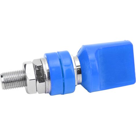 M10 100A Drahtanschlussklemme, Schraubklemme für 4-mm-Bananenstecker, Hochstrom, blau, Klemmenverbinder (1/5)