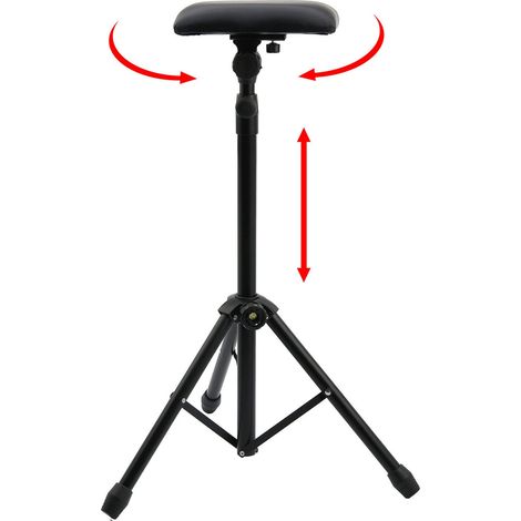 YORKING Tattoo Armauflage Armlehne Armstütze 65-125cm Transportable Beinauflage Verstellbar Rutschfeste Gummifüße für Studios Oder Tattoo (1/5)