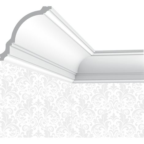 Corniche plafond Cimaises et Plus C06 - 12x12x200cm (h x p x L) - moulure décora (1/4)