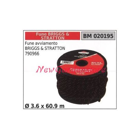 Cuerda de arranque Briggs&stratton 790966 Ø  3,6 x 60,9 m 020195