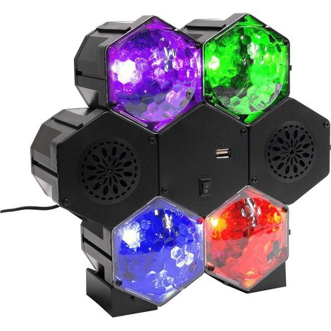 Enceinte Projecteur Disco 4 Spots (1/4)
