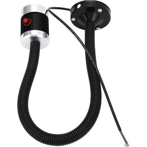 Lampe de machine LED industrielle 3W AC220V, bras flexible à col de cygne à base magnétique ronde pour tour, fraiseuse CNC, éclairage d'atelier (1/5)