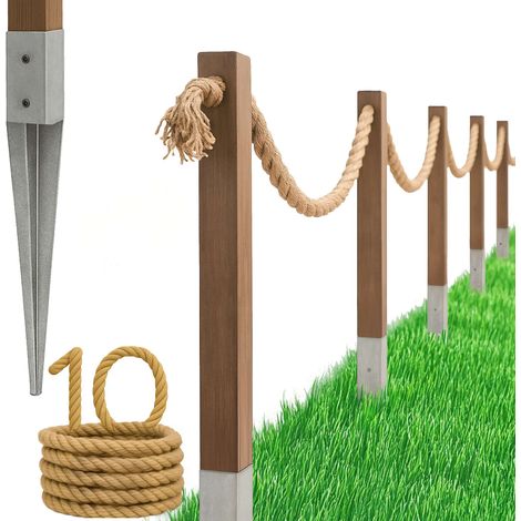 Cloture Bogateco Corde de Jute 10 m avec Kit de Montage Inclus (1/5)