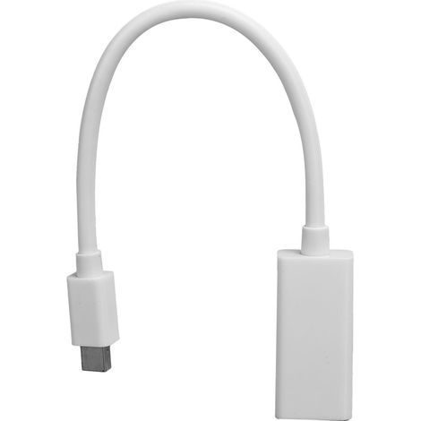 Adaptateur Mini DP vers HDMI - Convertisseur Sans Alimentation Externe - Prise Or Plaquée - Branchement Plug-and-Play - 1 Pièce