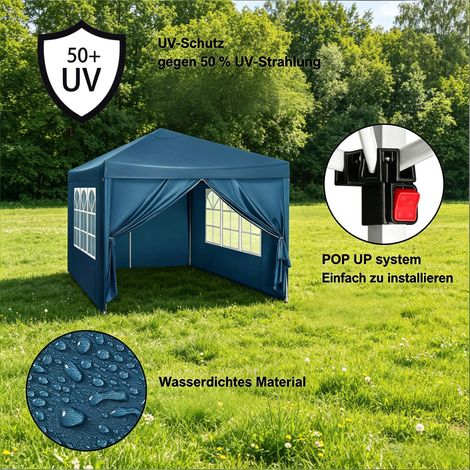 Abri de jardin tonnelle, protection de toit extérieure imperméable, pour terrasse, mariage, réception et événements (sans structure) (1/5)