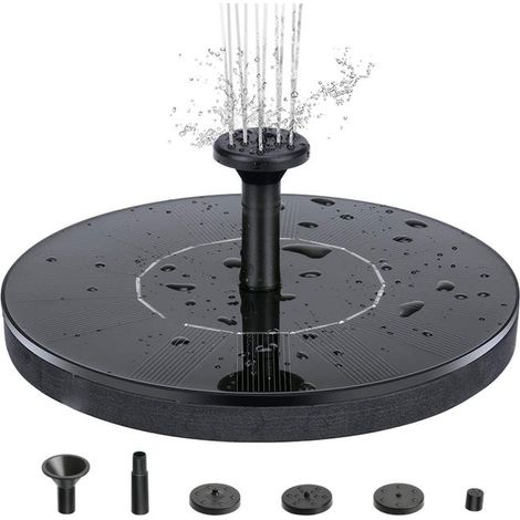 Pompe solaire flottante pour fontaine, idéale pour les bassins à oiseaux, les piscines et les aquariums, 13 cm