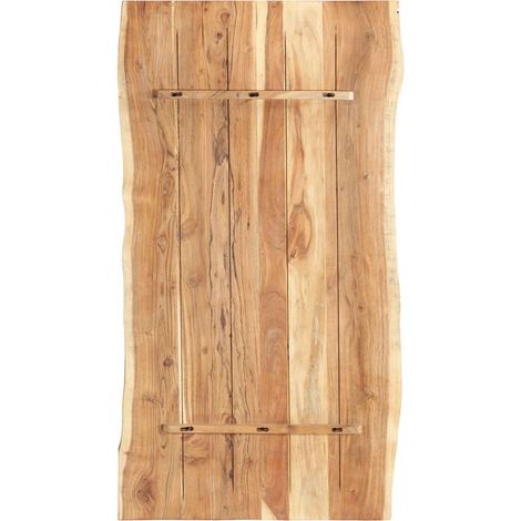 Maison Exclusive - Tischplatte Massivholz Akazie 118x(50-60)x3,8 (1/5)