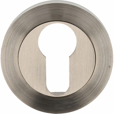 Rosace de Porte Mod. 3Z Compatible Cylindre Europrofilé Design Moderne pour Poignée Extérieur Installation Facile, Multicolore, Ø52 mm, Zamak (1/5)