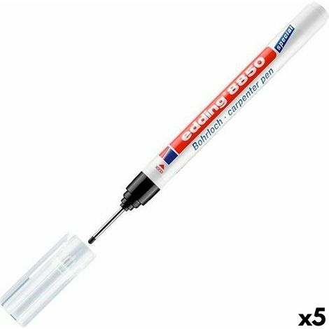 EDDING MARCADOR PERMANENTE PARA TALADROS 8850 NEGRO -5UD- (1/2)