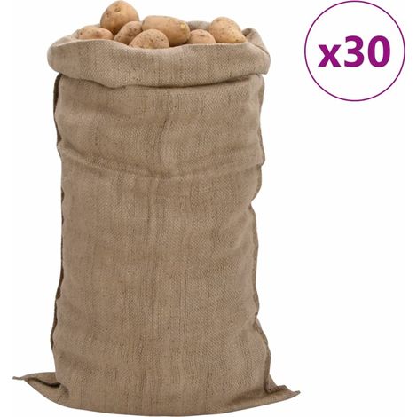 Jutesäcke 30 Stk. 65x135 cm 100% Jute 340 g/m²