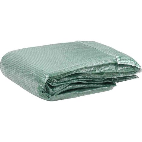 Greenhouse Replacement Cover (13.5 m²) 300x450x200 cm Green vidaXL